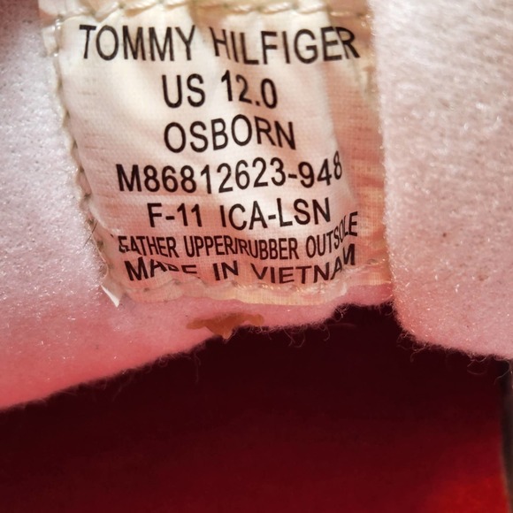 Tommy Hilfiger Mens Osborn White Leather Sneakers 12 Tennis Shoes Lace Up main image 4